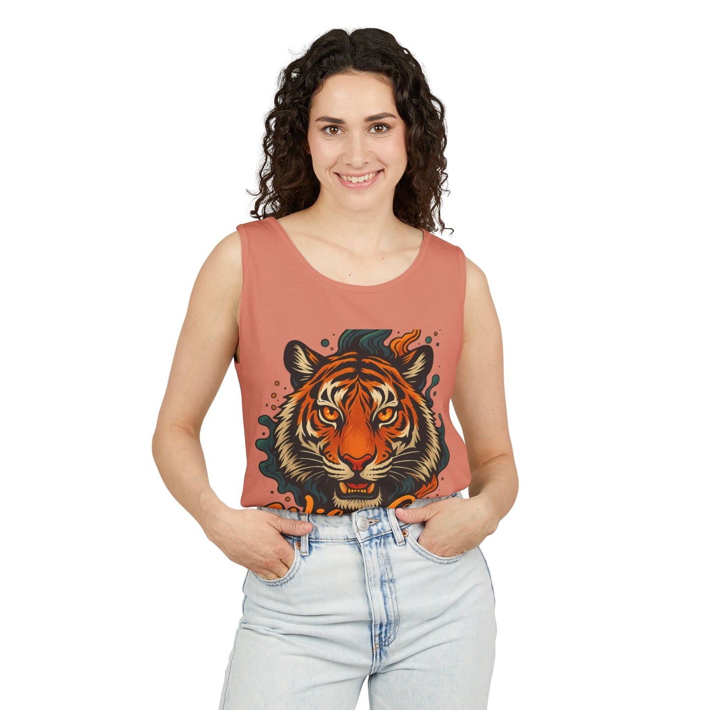 Wila One Tiger Graphic Unisex Tank Top - Vibrant & Stylish Summer Wear