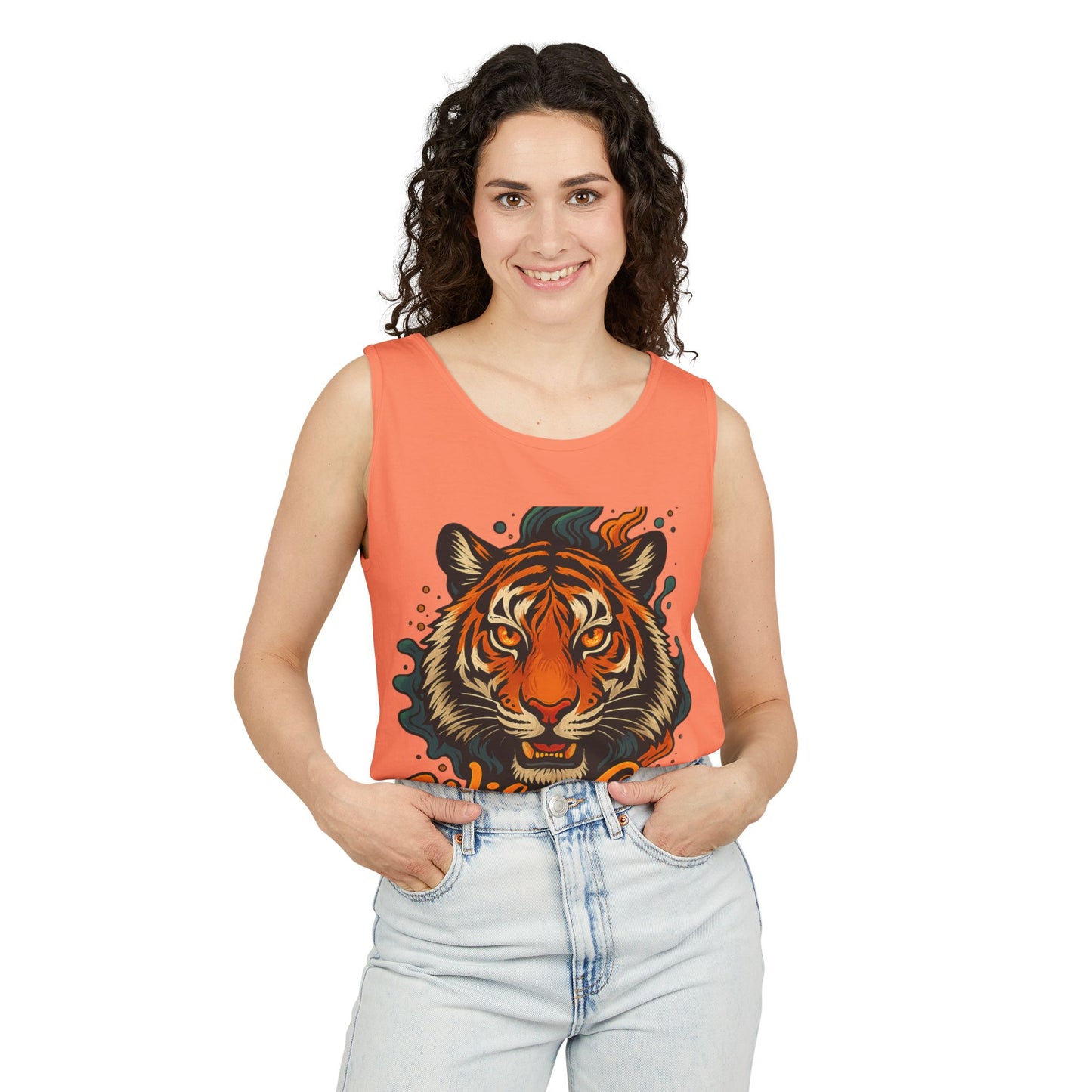 Wila One Tiger Graphic Unisex Tank Top - Vibrant & Stylish Summer Wear