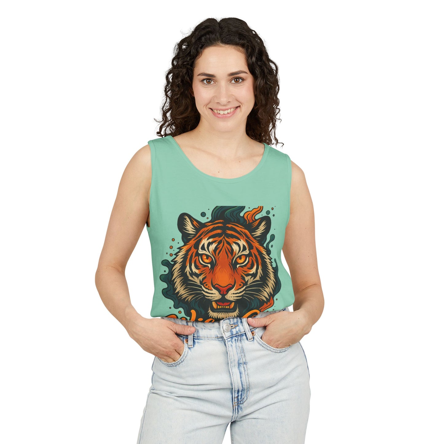 Wila One Tiger Graphic Unisex Tank Top - Vibrant & Stylish Summer Wear