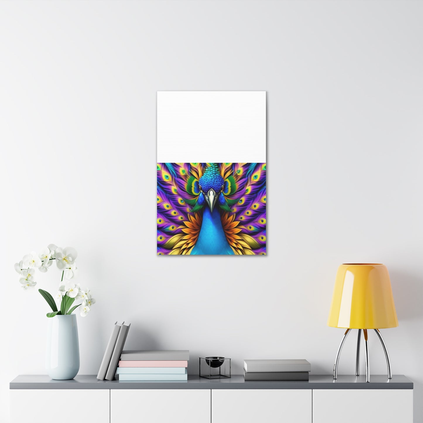 Canvas Print - Beautiful Peacock Wall Art Decor