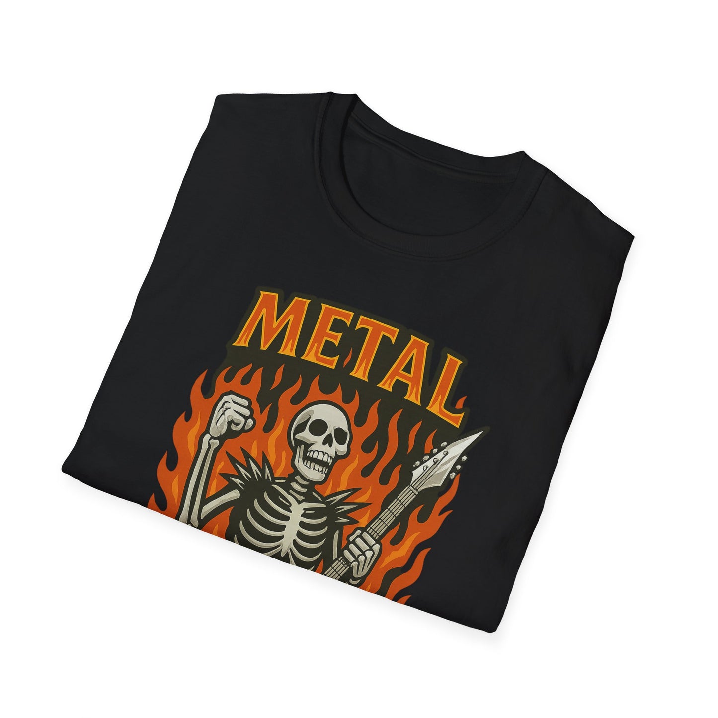 Skeleton Metal Never Dies T-Shirt