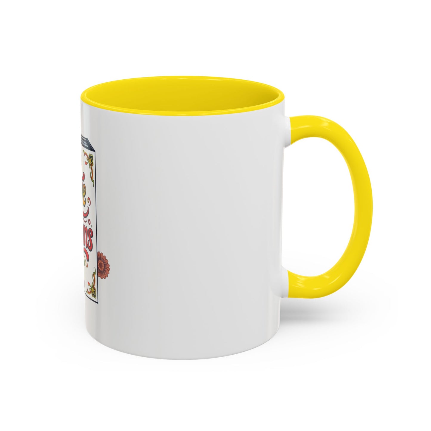 Give a Damn Accent Coffee Mug - Unique Gift for Friends, Fun Office Decor, Motivational Java Cup, Bold Ceramic Mug