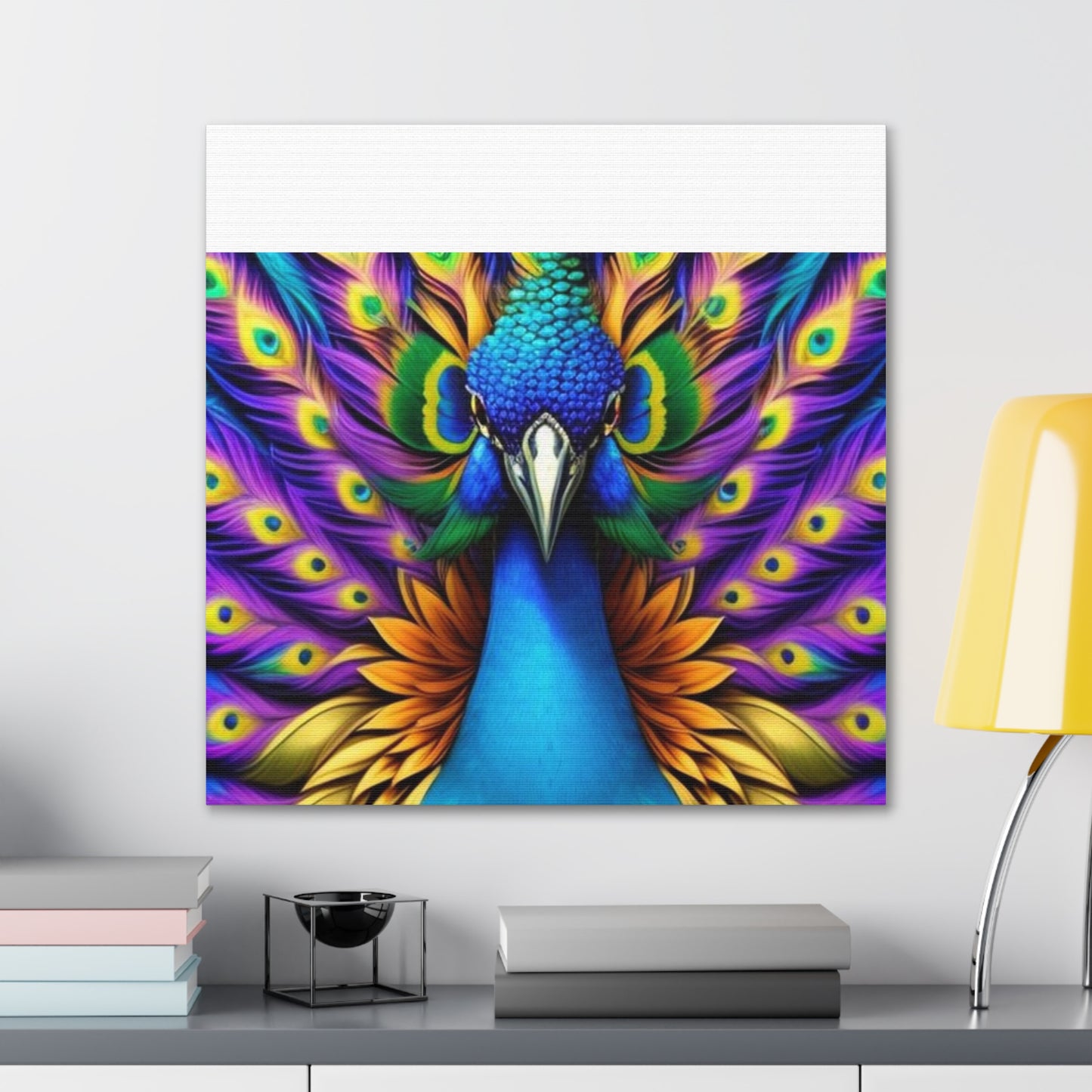 Canvas Print - Beautiful Peacock Wall Art Decor