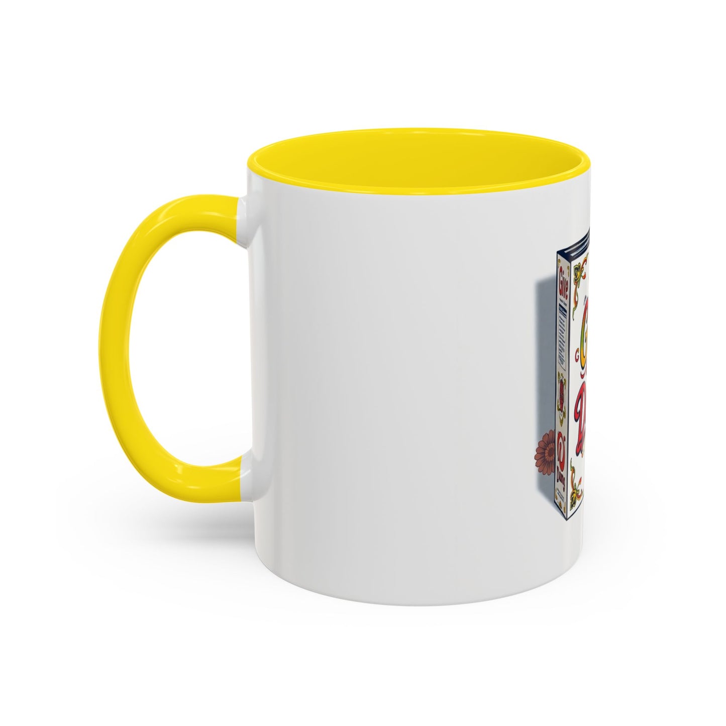 Give a Damn Accent Coffee Mug - Unique Gift for Friends, Fun Office Decor, Motivational Java Cup, Bold Ceramic Mug