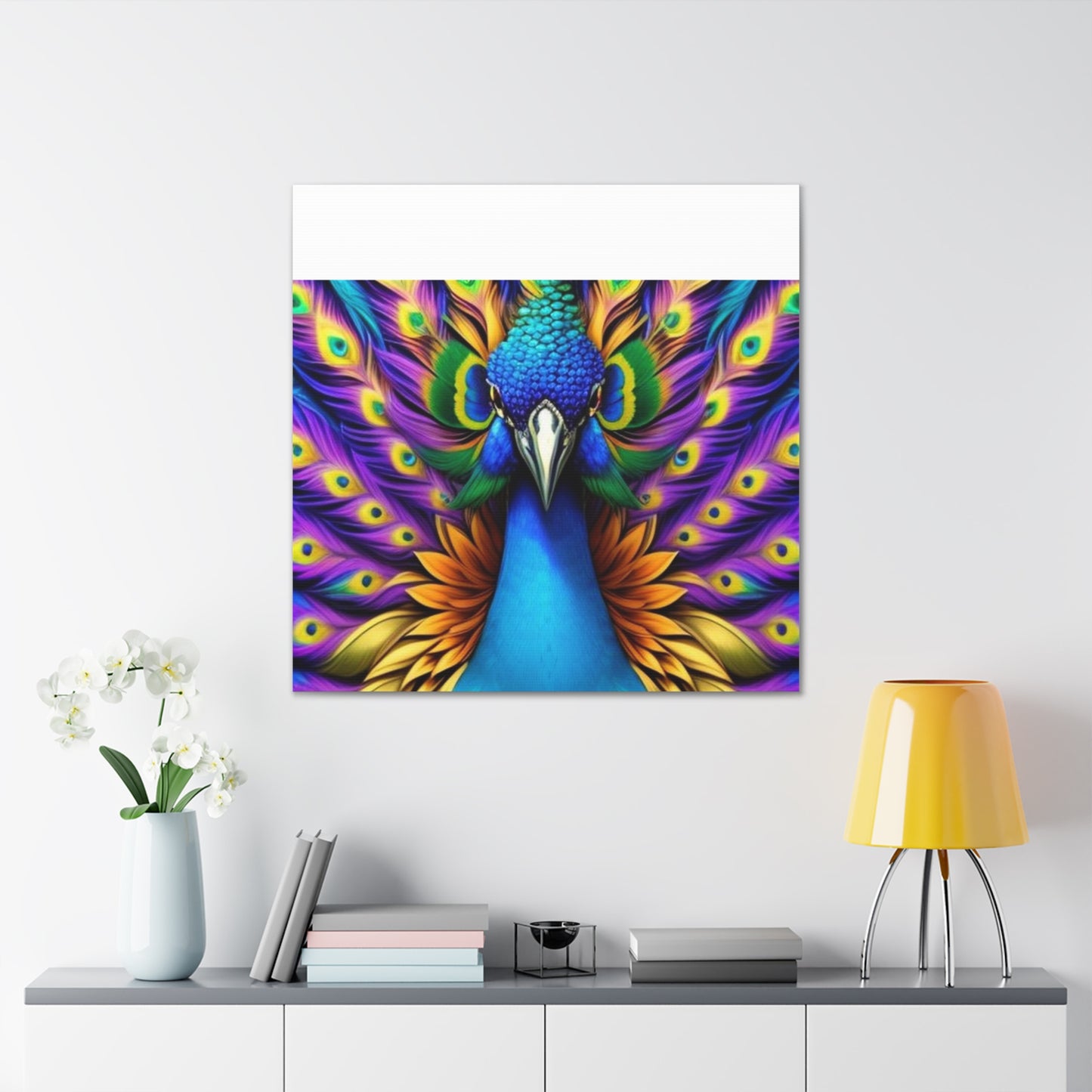 Canvas Print - Beautiful Peacock Wall Art Decor