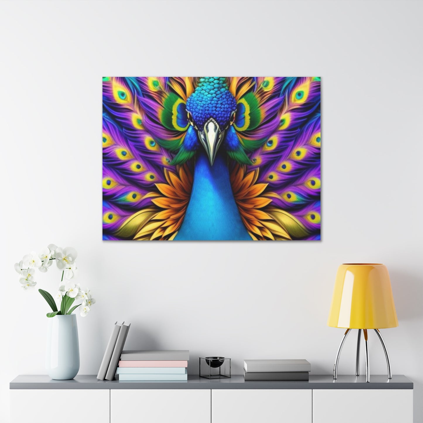 Canvas Print - Beautiful Peacock Wall Art Decor