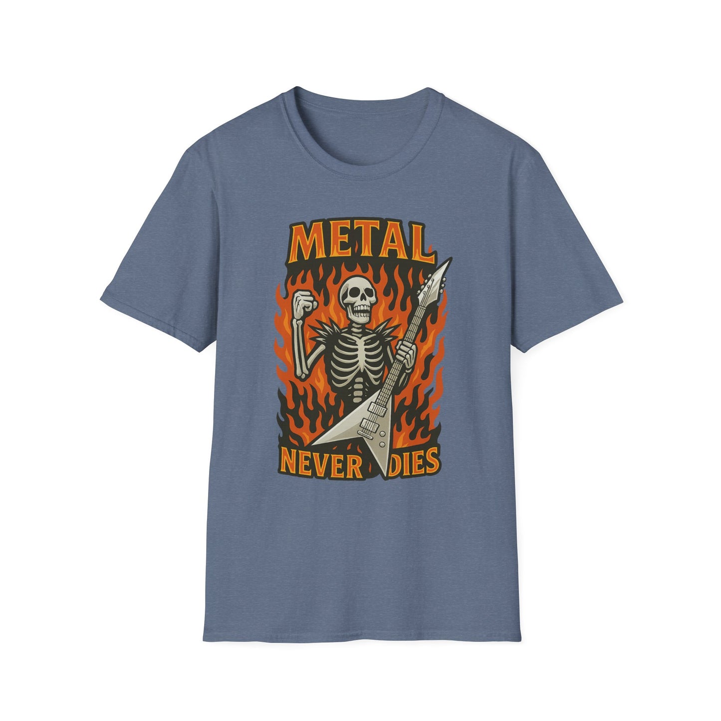 Skeleton Metal Never Dies T-Shirt