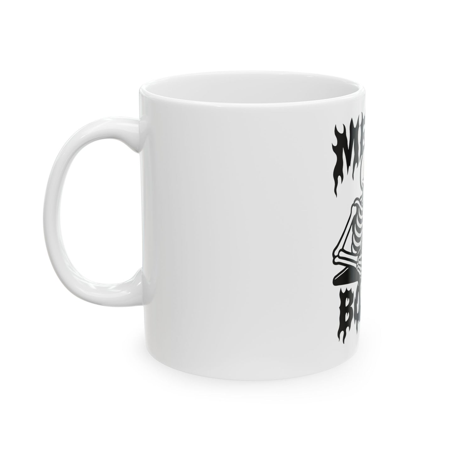 Mug - Heavy Metal Skeleton Playing Electric Guitar Ceramic Mug (11oz, 15oz)