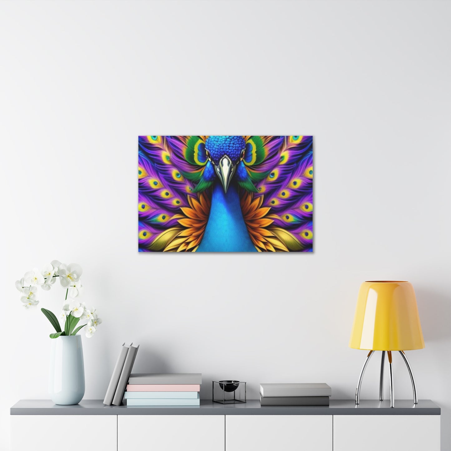 Canvas Print - Beautiful Peacock Wall Art Decor