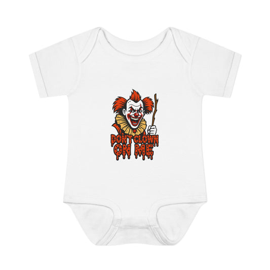 Funny Infant Baby Bodysuit - "Don't Clown Cry Me" - Cute Baby Outfit, Halloween Costume, Baby Shower Gift, Dress Up, Comedy Apparel