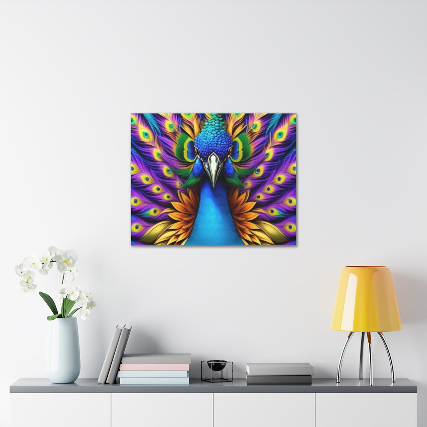 Canvas Print - Beautiful Peacock Wall Art Decor