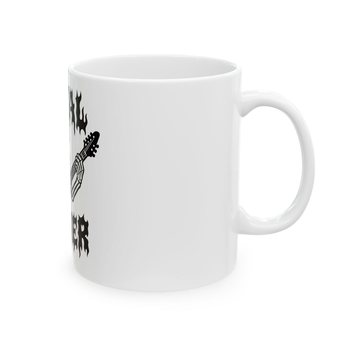 Mug - Heavy Metal Skeleton Playing Electric Guitar Ceramic Mug (11oz, 15oz)