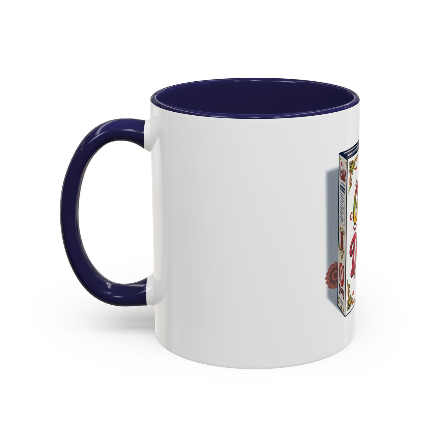 Give a Damn Accent Coffee Mug - Unique Gift for Friends, Fun Office Decor, Motivational Java Cup, Bold Ceramic Mug