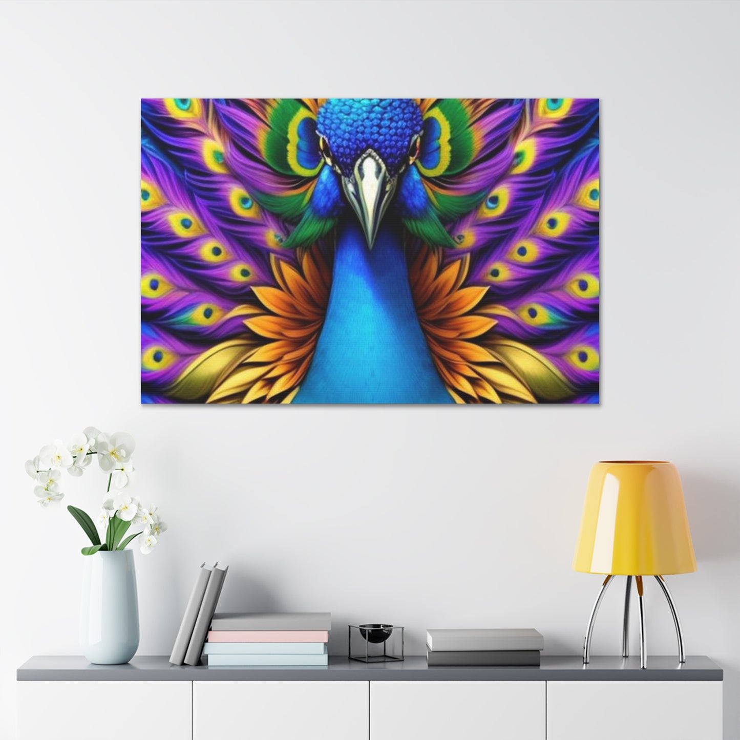 Canvas Print - Beautiful Peacock Wall Art Decor