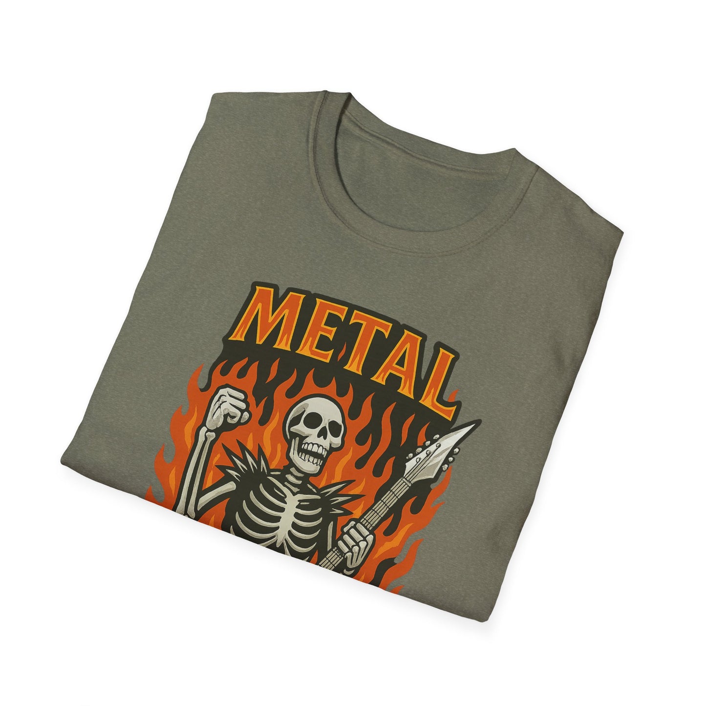 Skeleton Metal Never Dies T-Shirt