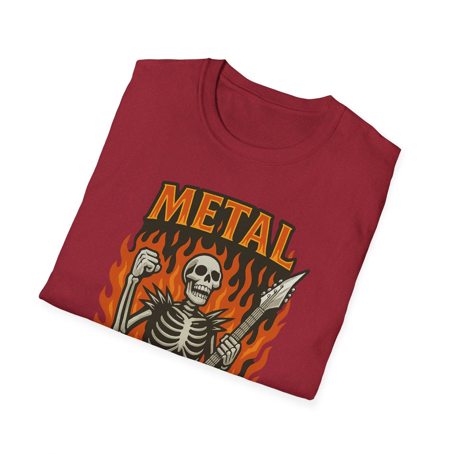 Skeleton Metal Never Dies T-Shirt